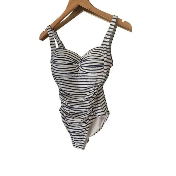 Niptuck Striped One Piece Swimsuit Size 4 - Picture 1 of 5